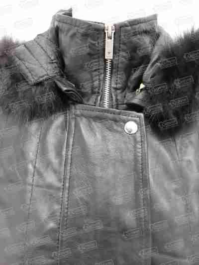 Women's Black Leather Long Coats