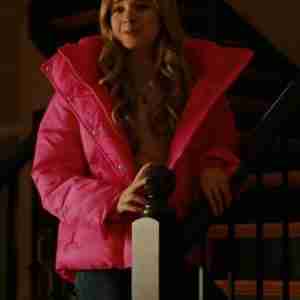 Bad Influence 2022 Lily Miller Pink Puffer Jacket