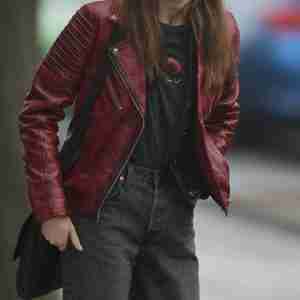 Bank of Dave Alexandra Leather Jacket
