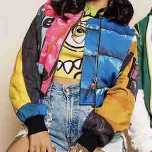 Cardi B Finesse Printed Bomber Jacket