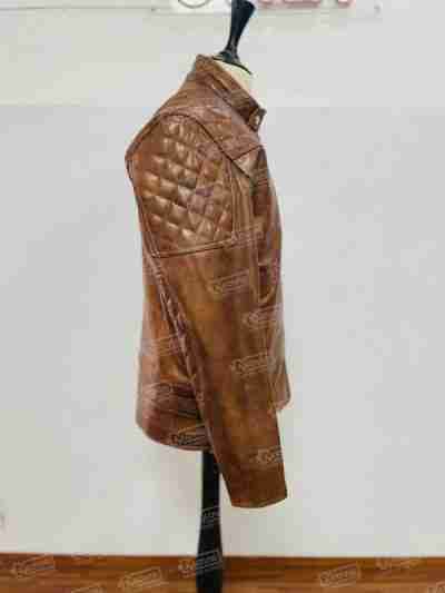 Goldtop Men's Brown Armored Jacket