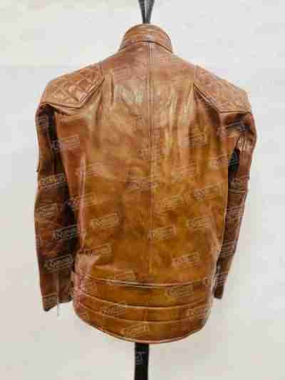 Goldtop Men's Brown Armored Leather Jackets