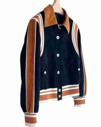 Irma Vep 2022 Alicia Vikander Baseball Brown Jacket