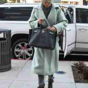 Jennifer Lopez Long Wool Coat