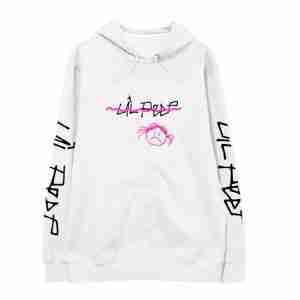 Lil Peep Angry Girl White Hoodie