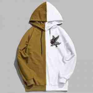 Lil Peep Crybaby Half Colored Olive Hoodie
