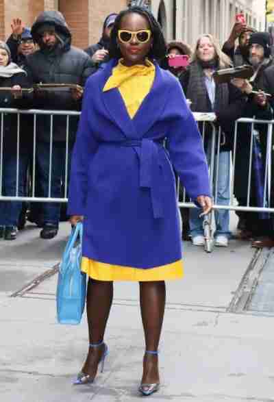 Lupita Nyongo Blue Coat