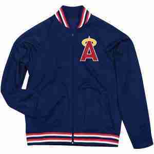 MLB California Angels Track Blue Jacket