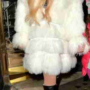 Mariah Carey White Coat