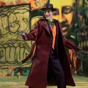 Mezco Joker Leather Maroon Coat