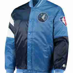 Minnesota Timberwolves 75th Anniversary Satin Jacket