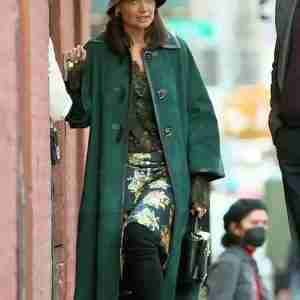 Rare Objects 2022 Katie Holmes Suede Coat
