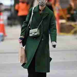 Rare Objects Katie Holmes Green Coat