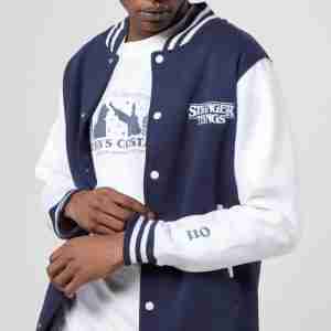 Stranger Things Friends Don't Lie Unisex Varsity Jacket