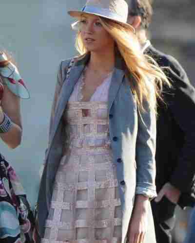 Gossip Girl Blake Lively Gray Jacket