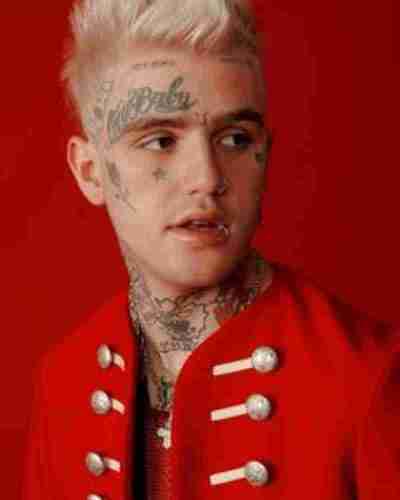 Lil Peep Paper Magazine Red Cotton Blazer