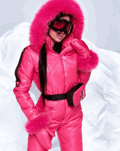 Pink Ski Women Jumpsuit