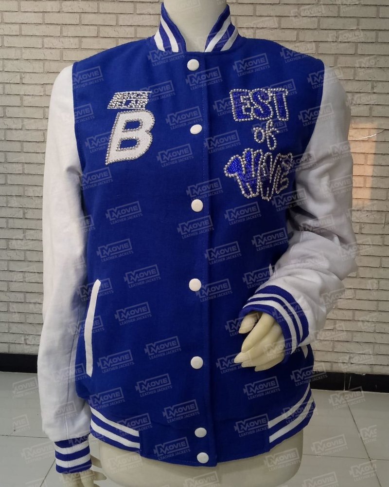 Belaire rose outlet varsity jacket