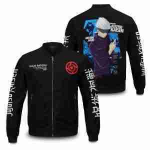 Anime Gojo Black Bomber Jacket