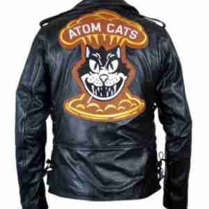 Atom Cats Black Leather Jacket