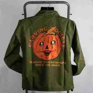 Carving Society Retro Halloween Canvas Jacket
