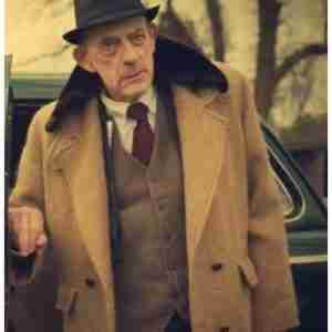 Christopher Lloyd Spirit Halloween Brown Wool Coat