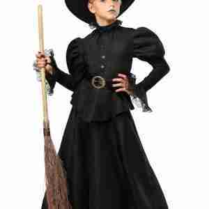 Halloween Classic Black Witch Girls Costume