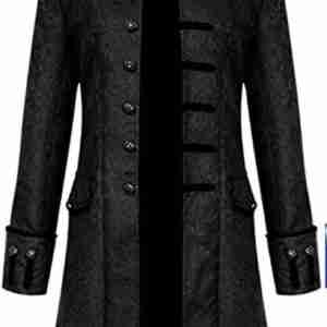 Halloween Mens Black Coat