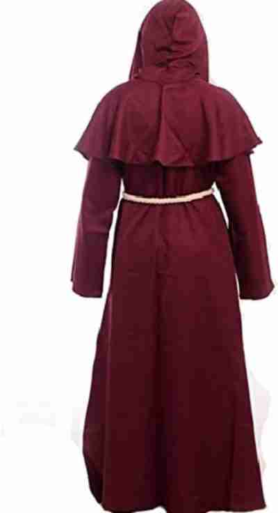 Halloween Monk Hooded Priest Robe Costume