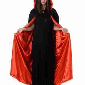 Halloween Vampire Deluxe Hooded Cape for Adults