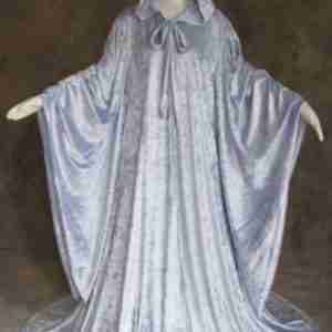 Halloween Wizard Velvet Silver Cloak