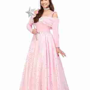 Halloween Women's Deluxe Pink Witch Costume