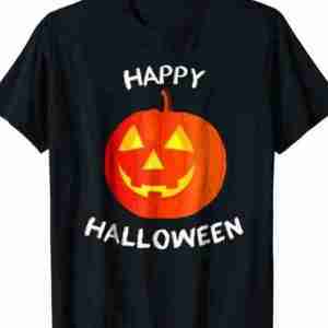 Happy Halloween Black T-shirt