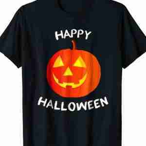 Happy Halloween Black T-shirt