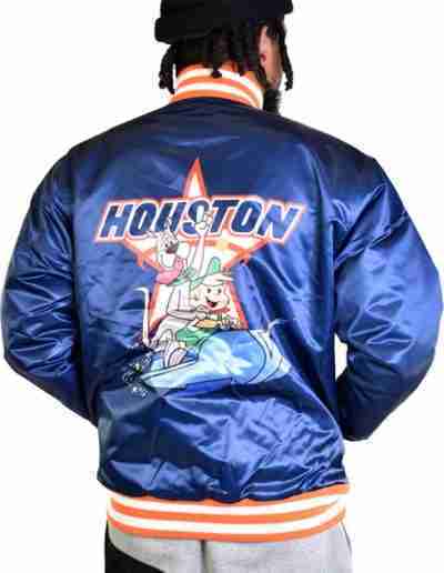 Houston Elroy Jetson Satin Blue Jacket