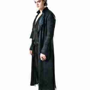 Maleficent Diaval Black Trench Coat