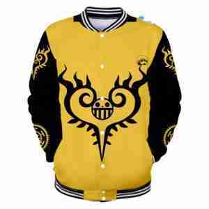 One Piece Baseball Yellow & Black Jacket