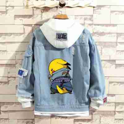 Pokemon Cute Pikachu Denim Jacket