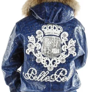 Pelle Pelle Crest Leather Blue Jacket