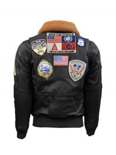 Top Gun G-1 Leather Black Jacket