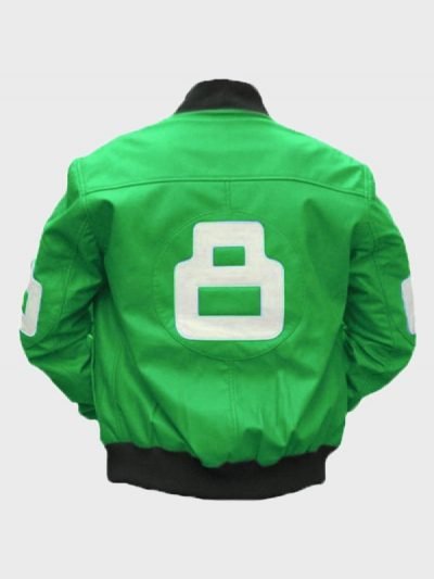 Unisex 8 Ball Green Bomber Jacket