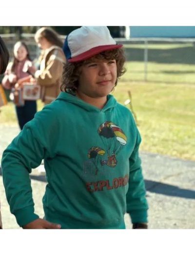 Stranger Things Dustin Sea Green Hoodie