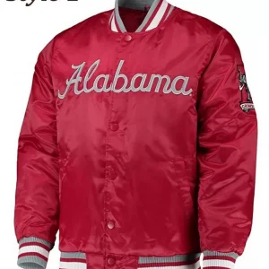 Alabama Crimson Tide Bomber Satin Jacket