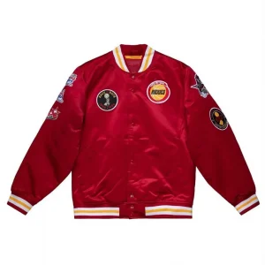 Champ City Houston Rockets Satin Red Jacket