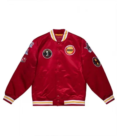 Champ City Houston Rockets Satin Red Jacket