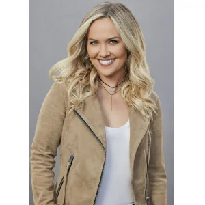 Emilie Ullerup Chesapeake Shores Suede Jacket