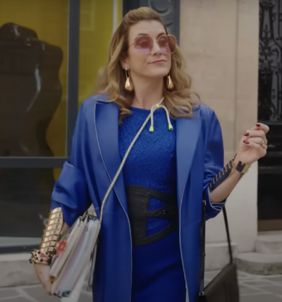 Emily in paris season 3 madeline wheeler blue coat