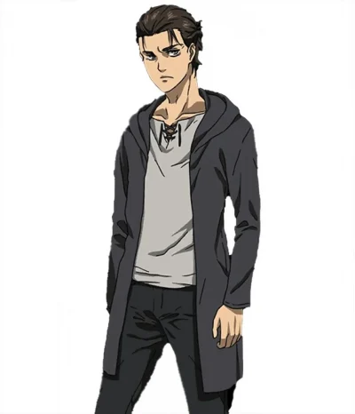 Eren Yeager Attack on Titan Black Hooded Coat