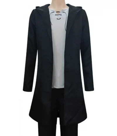 Eren Yeager Attack on Titan S04 Black Hooded Coat