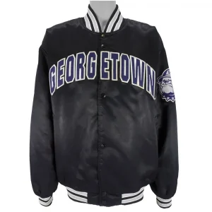 Gray Villa Georgetown Hoyas Team Bomber Black Jacket